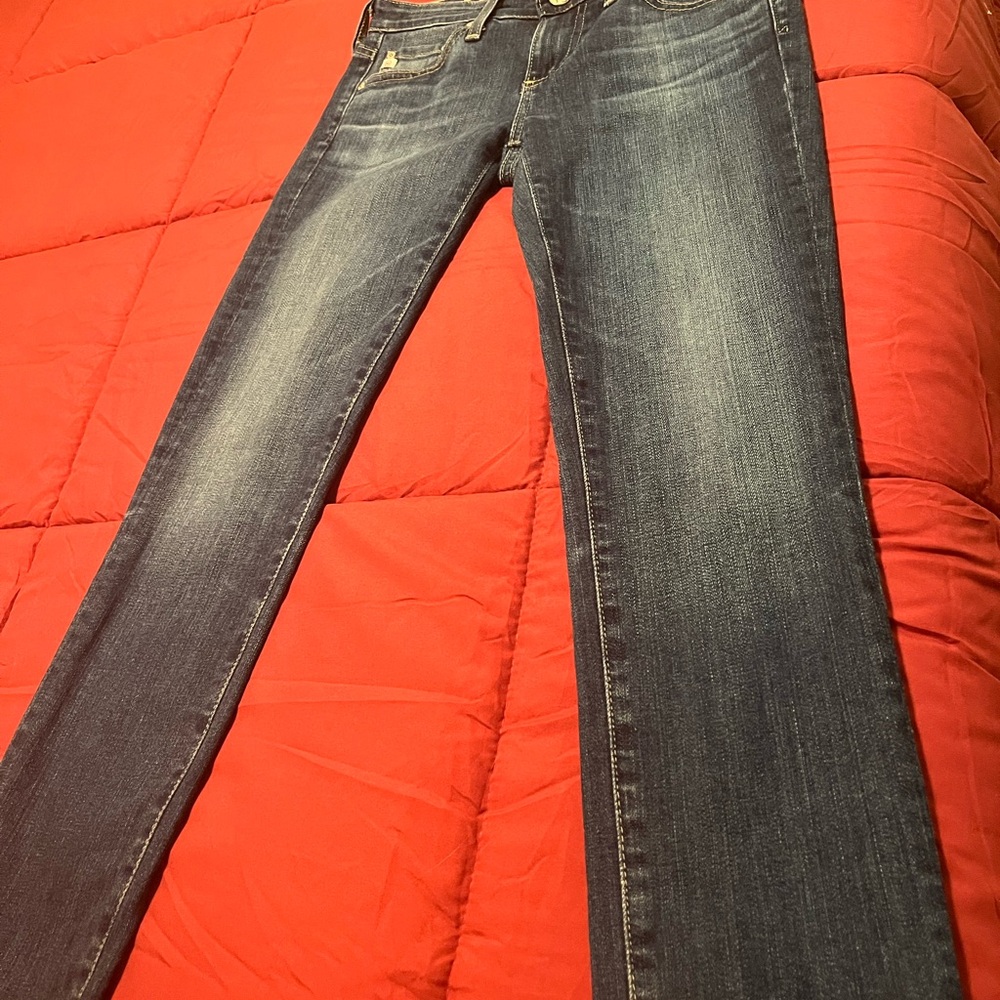 Ag Adriano Goldschmied Blue Skinny Jeans